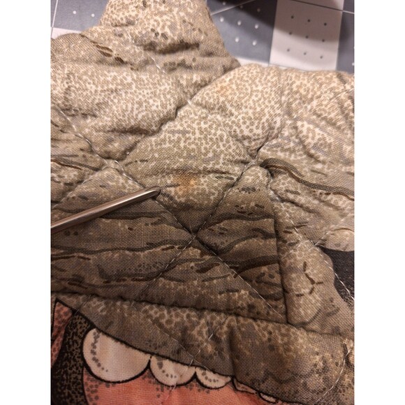 VIintage SARI Fabrics Novelty Dinosaur  potholder Oven Mitt Glove - Picture 2 of 6